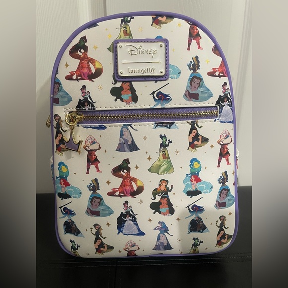 Loungefly Handbags - Loungefly Disney Princess Dress Silhouettes Mini Backpack Belle Aurora Ariel NWT